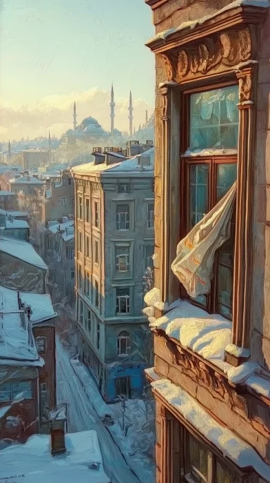 Istanbul Winter Scene