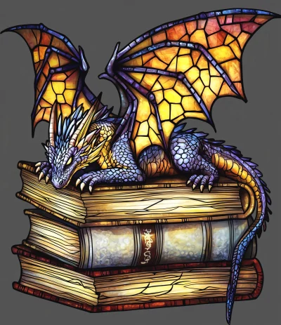 Dragon Stained Glass Art