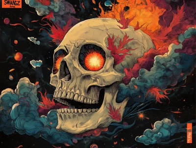 Skull with Sun Eyes Album Art