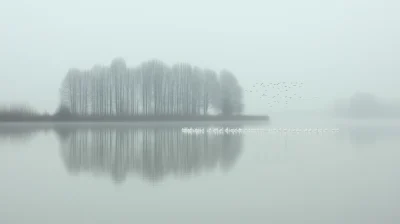 Black and White Landscape Reflections