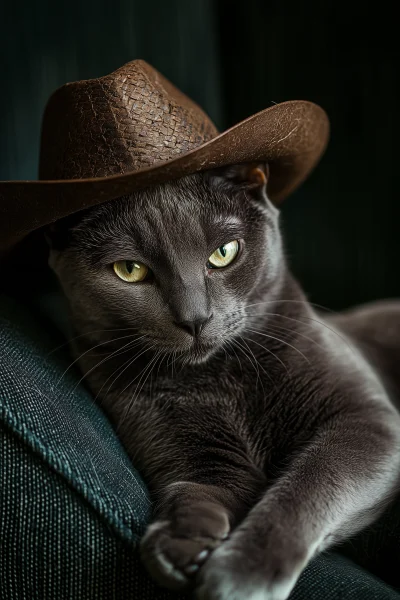 Cinematic Cowboy Cat