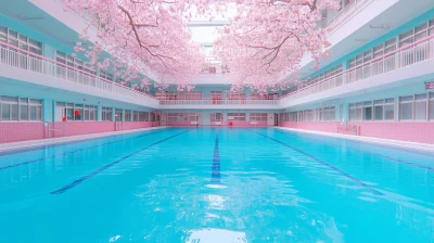 Cherry Blossom School Pool