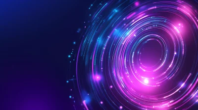 Futuristic Neon Abstract Background