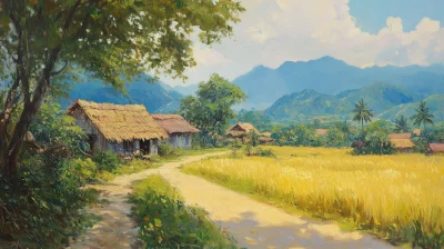 Peaceful Vietnamese Countryside