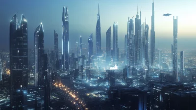 Futuristic Dubai Skyline 2124