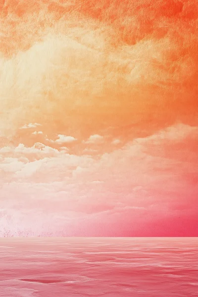 Coral Pink Tropical Sunset Background