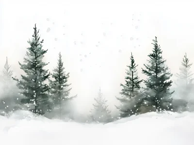 Winter Forest Snowfall