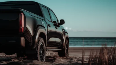 Black Metal Pickup Truck in 2028