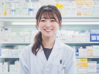 Japanese Pharmacist Smiling