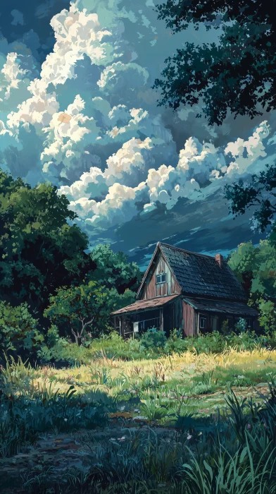 Anime Countryside Landscape