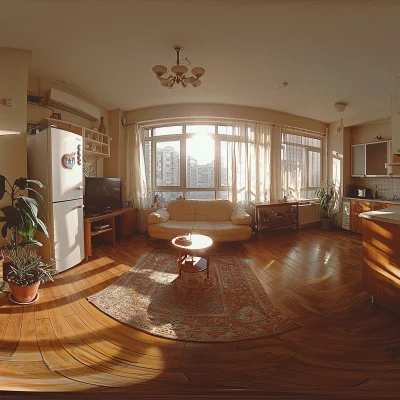 Simple Russian Style Apartment Interior