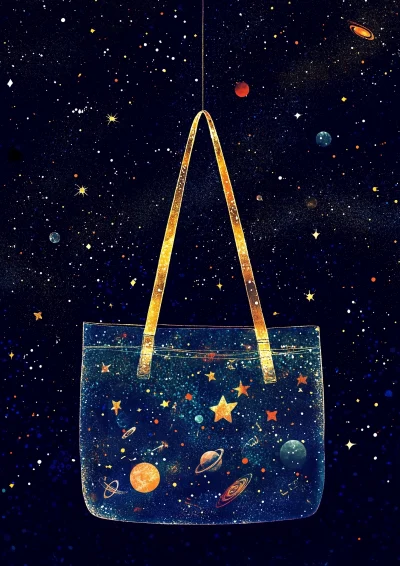 Starry Sky Bag Illustration