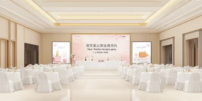 Elegant Hotel Main Hall Design for Chinese Women’s Day