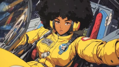 Ethnic Girl Piloting Gundam