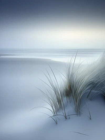 Misty Beach Morning