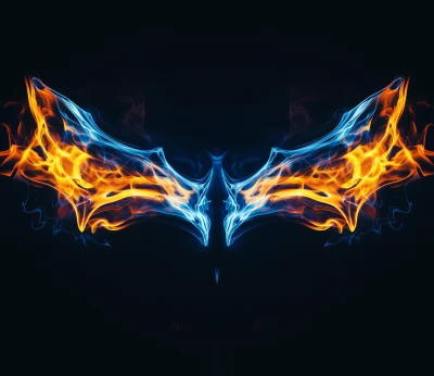 Symmetrical Fire Wings