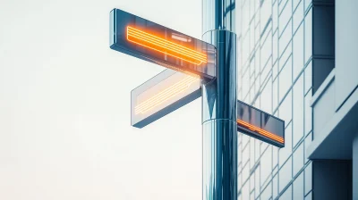 Futuristic Technology Street Signs