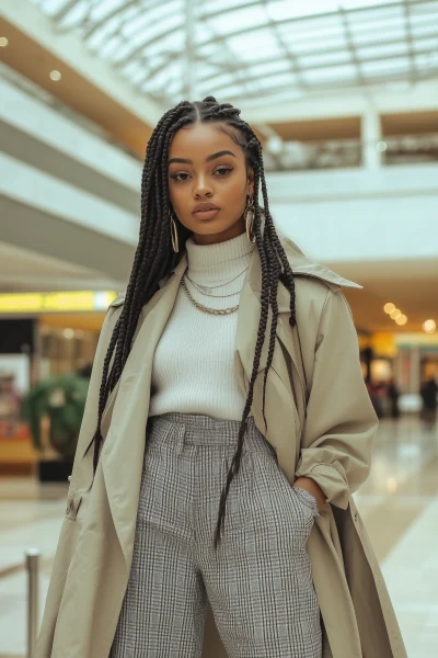 Fashionable Woman at the Mall