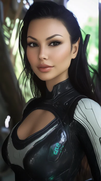 Madalina Ghenea as a Borg from Star Trek