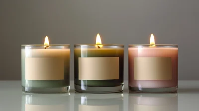 Scented Candles in Glass Jars