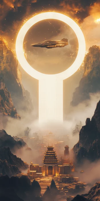 Golden Portal in the Sky