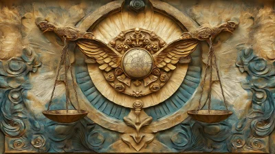 Libra Zodiac Sculpture