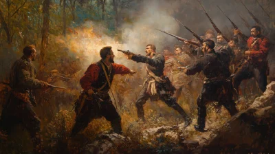 Serbian War for Independence Oil Painting