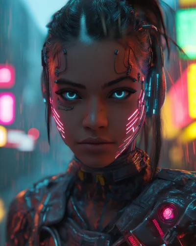 Cyberpunk Character Portrait