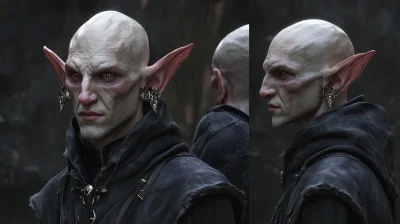 Multiple 3D Male Elf Character Design