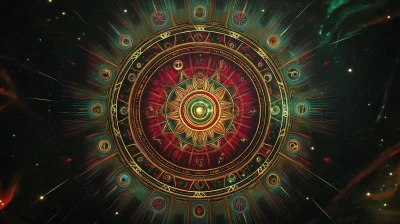 Psychedelic Zodiac Circle