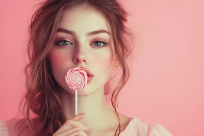 Woman with Lollipop