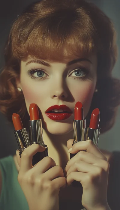 Vintage Lipstick Advertisement