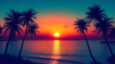 Tropical Beach Sunset