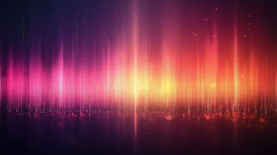 Dark Minimalist Wallpaper with Colorful Light Effects