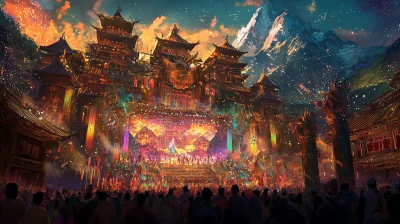 Fantastical Music Festival Stage in Yunnan