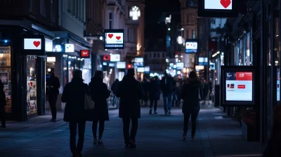 Synchronized Urban Night Scene in Prague