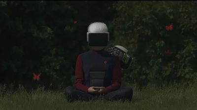 Futuristic Meditation in Nature