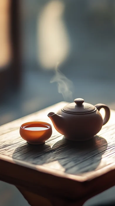 Zen Chinese Teapot and Teacup