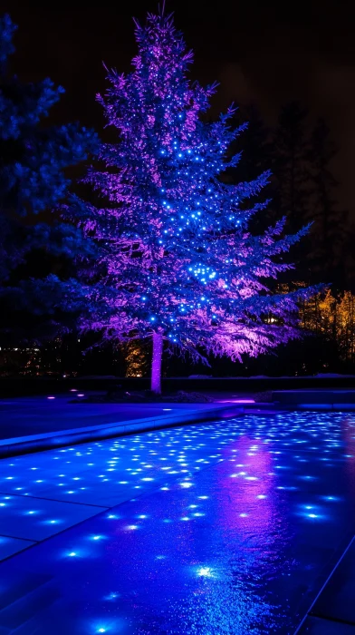 Norway Spruce at Night