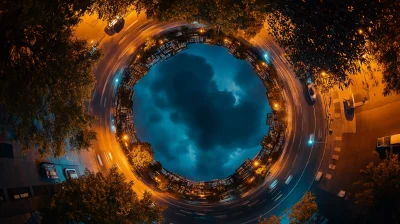 Circular Fisheye Night Sky