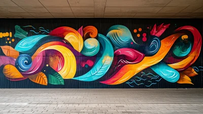 Colorful Graffiti Wall