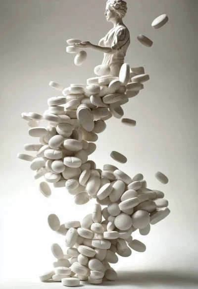 Artfully Stacked Pills