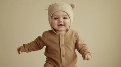 Baby in Onesie Mockup