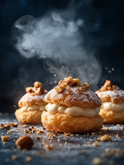 Cream Puffs with Steam