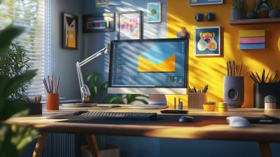 Creative Workspace Illustration