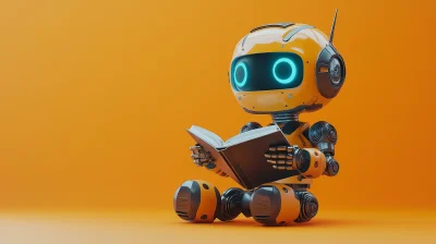 Robot Reading a Book