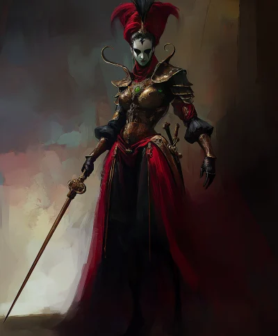 Female Warrior Jester