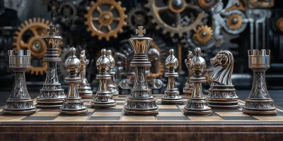 Steampunk Chess Set