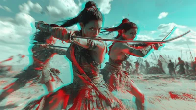 Warrior Women Action Scene