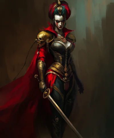 Female Warrior Jester